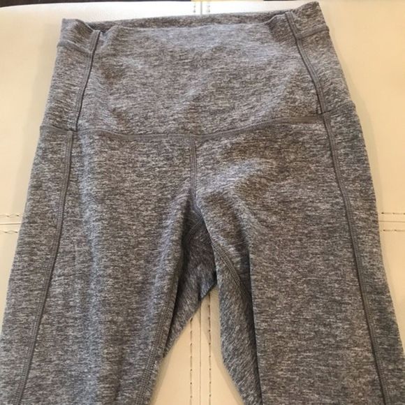 Lululemon Pure Practice Leggings Women's Size 6 Gray Running Activewear Training - Picture 8 of 9